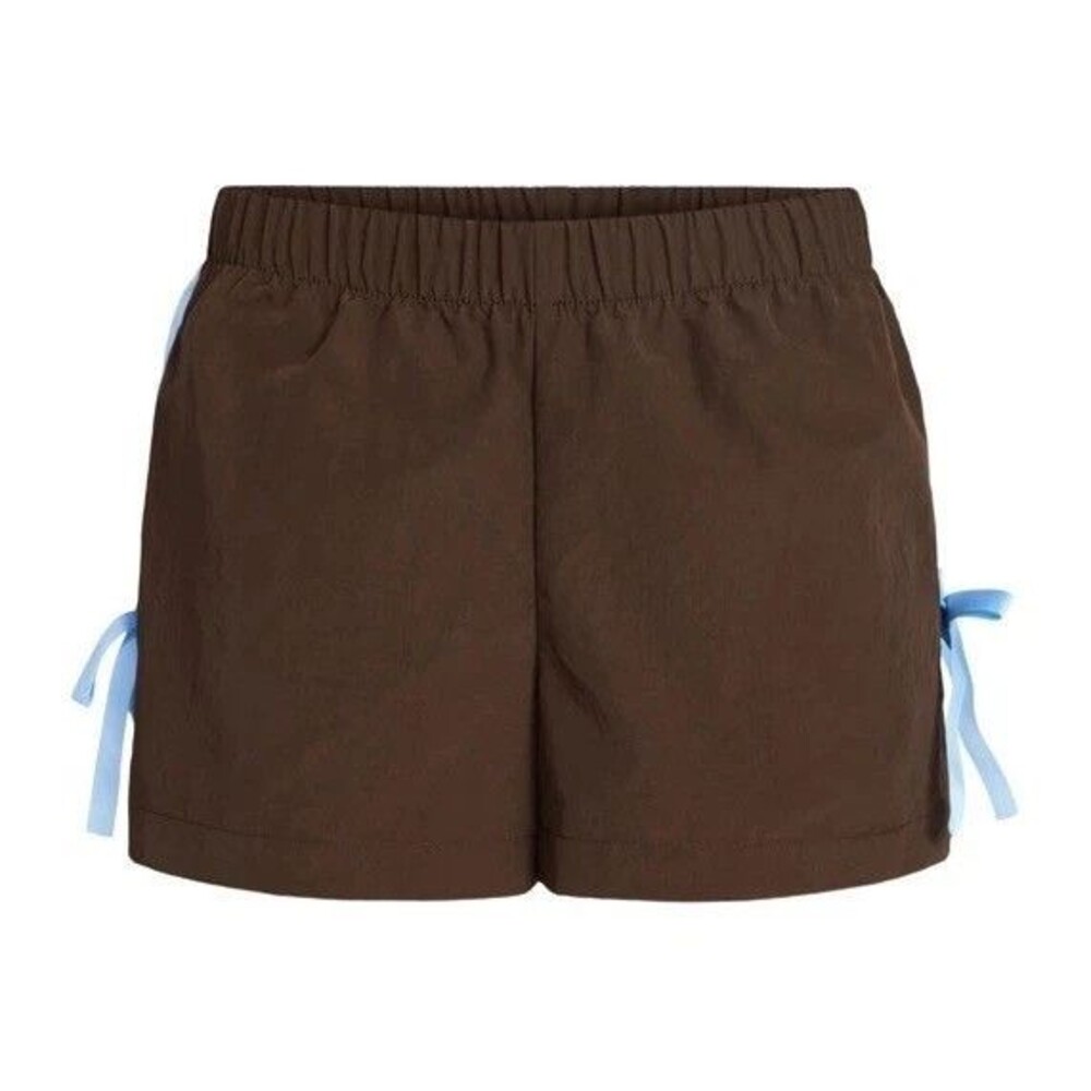 No Boundaries Side Stripe Track Shorts, 3'' Inseam, Women’s Small (4-6) Brown
